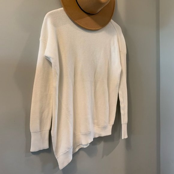 Athleta Oversized Ribbed Knit White Sweater - Picture 3 of 9